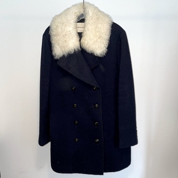 SONIA RYKIEL PARIS 2-in-1 coat with fur - Picture 2 of 16